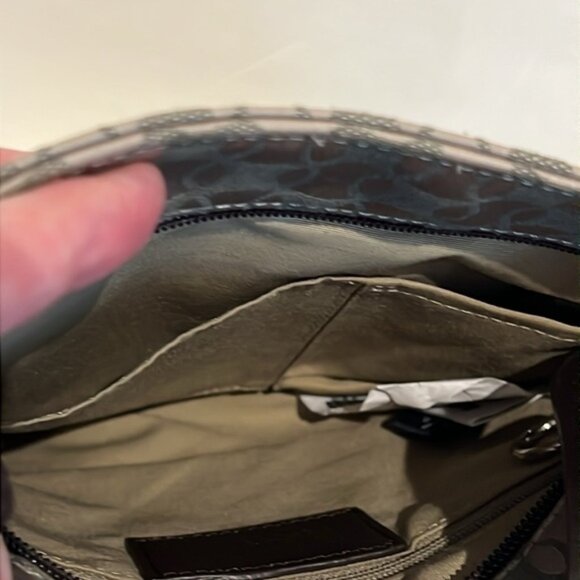 Lacoste Monogram Leather Strap and Trim Crossbody - Picture 8 of 15